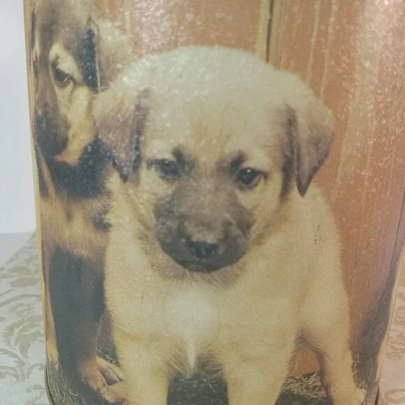 Puppy Canister Music Box Custom - Picture 7 of 7